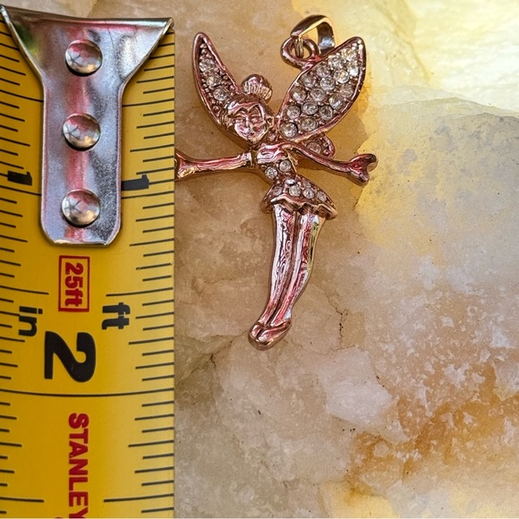 Disney Tinker Bell 18K Rose Gold Plated Pendant - Picture 3 of 11